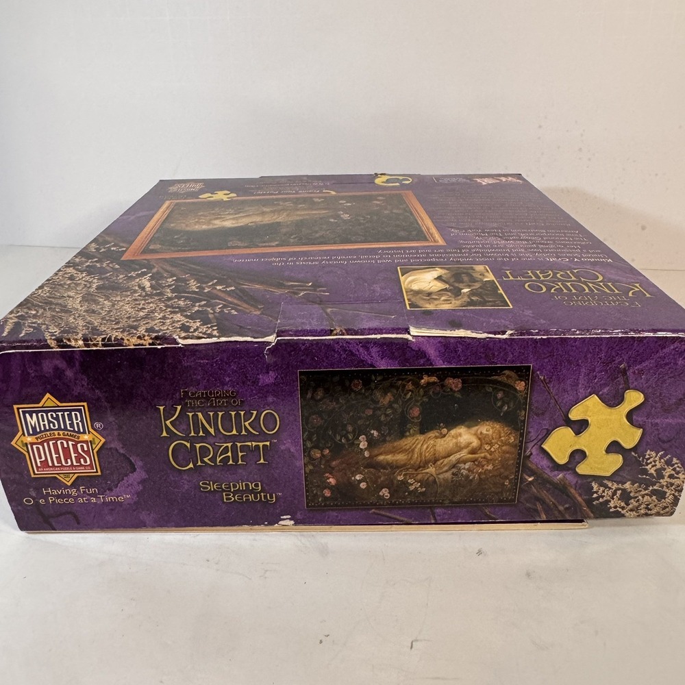 "Sleeping Beauty" Kinuko Craft 550 Piece Glitter & Glow Puzzle sealed bag new - Picture 5 of 6